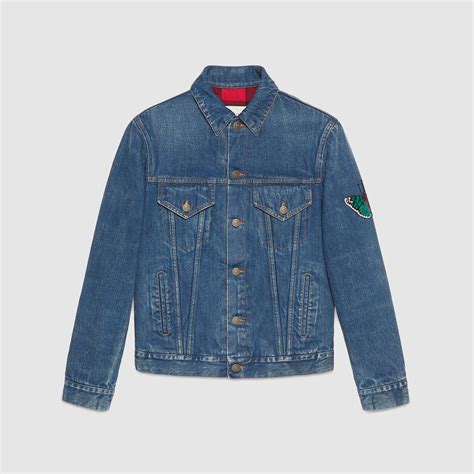 denim jacket mens gucci|genuine gucci denim jacket.